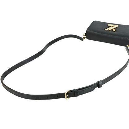 Louis Vuitton Epi Pochette Twist Waist Chain Shoulder Bag Leather Black