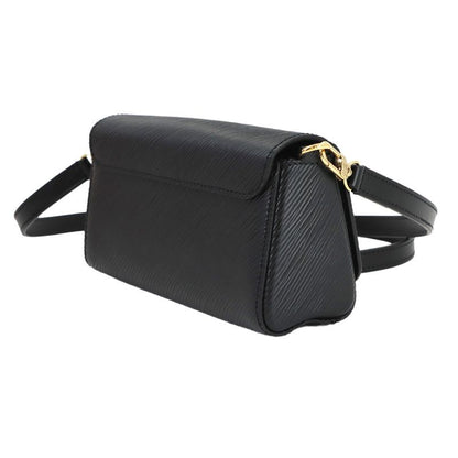 Louis Vuitton Epi Pochette Twist Waist Chain Shoulder Bag Leather Black
