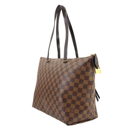 Louis Vuitton Damier Iena MM Tote Ebene Gold