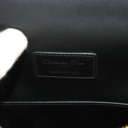 Dior Saint Honore Macro Cannage 2-Way Hand Bag Leather Black