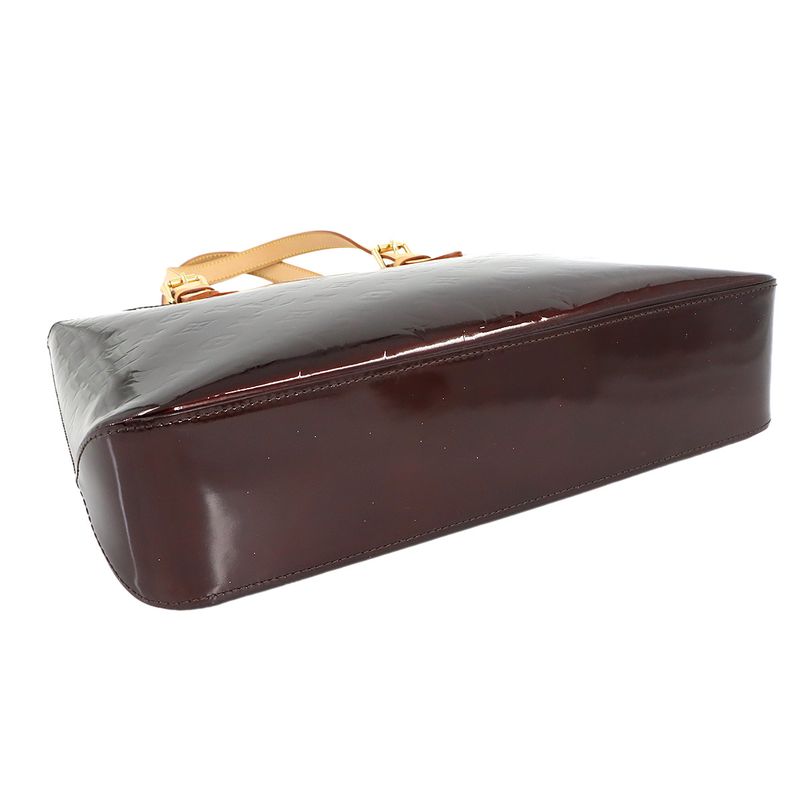 Louis Vuitton Monogram Vernis Brentwood Tote Leather Amarante