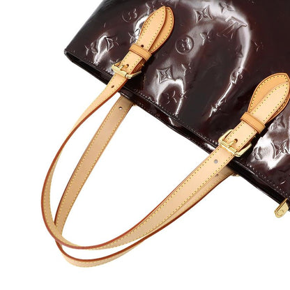 Louis Vuitton Monogram Vernis Brentwood Tote Leather Amarante