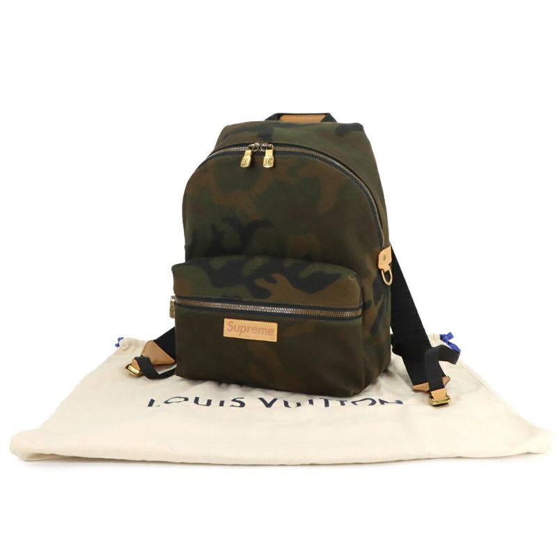 Louis Vuitton Supreme Apollo Backpack Canvas Camouflage