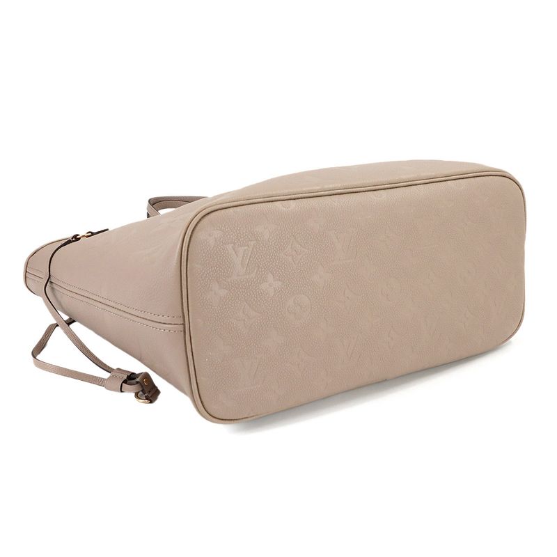 Louis Vuitton Monogram Empreinte Neverfull MM Tote Tourterelle