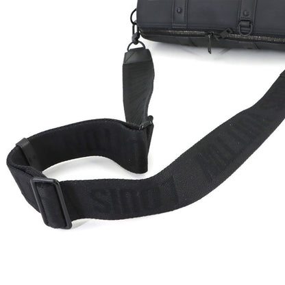 Louis Vuitton City Keepall Shoulder Bag Aerogram Leather Black