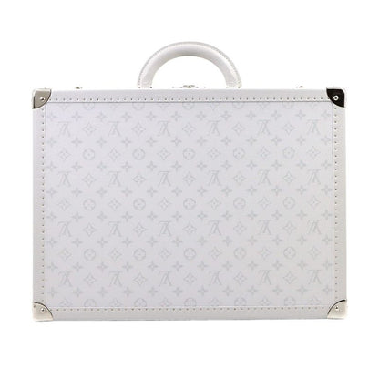 Louis Vuitton Taigarama Bisten 50 Trunk Case Bag White Silver