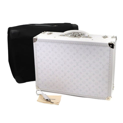 Louis Vuitton Taigarama Bisten 50 Trunk Case Bag White Silver