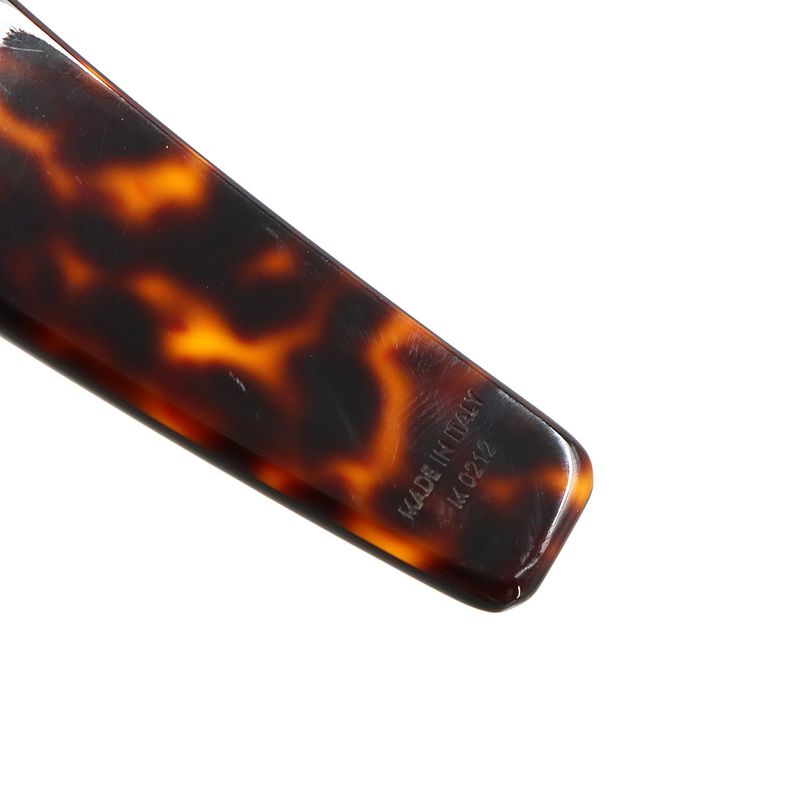 Celine Logo Headband Tortoiseshell Plastic Dark Havana Gold Brown