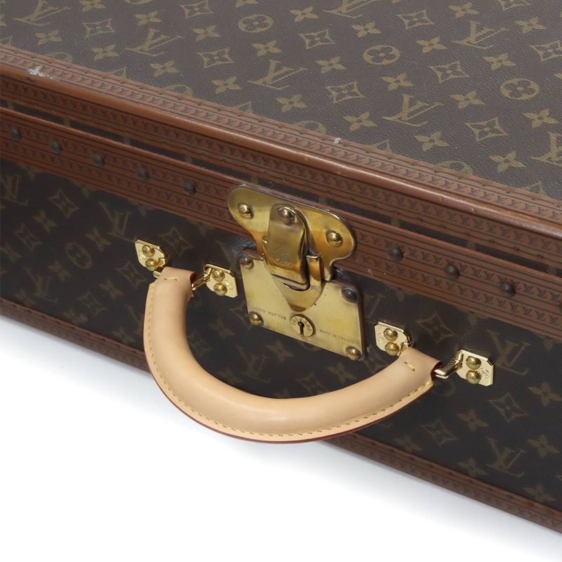 Louis Vuitton Monogram Alzer 65 Trunk Case Bag Brown