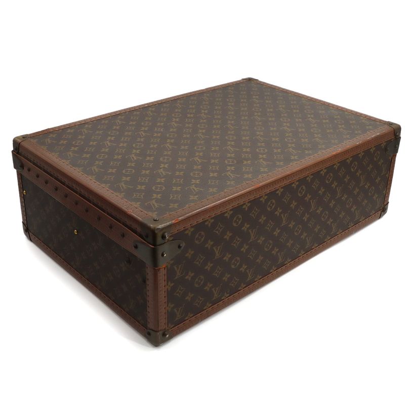 Louis Vuitton Monogram Alzer 65 Trunk Case Bag Brown