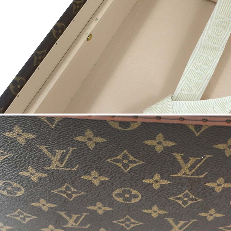 Louis Vuitton Monogram Alzer 65 Trunk Case Bag Brown