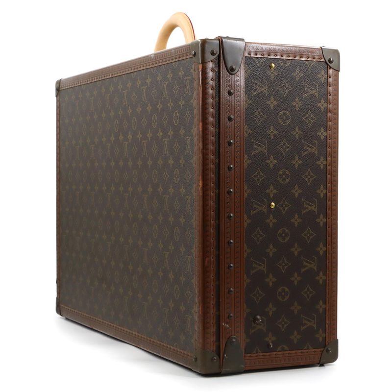 Louis Vuitton Monogram Alzer 65 Trunk Case Bag Brown