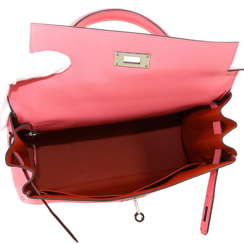 Hermes Kelly 28 Verso Evercolor Roseuete Terbatue 2-Way Bag