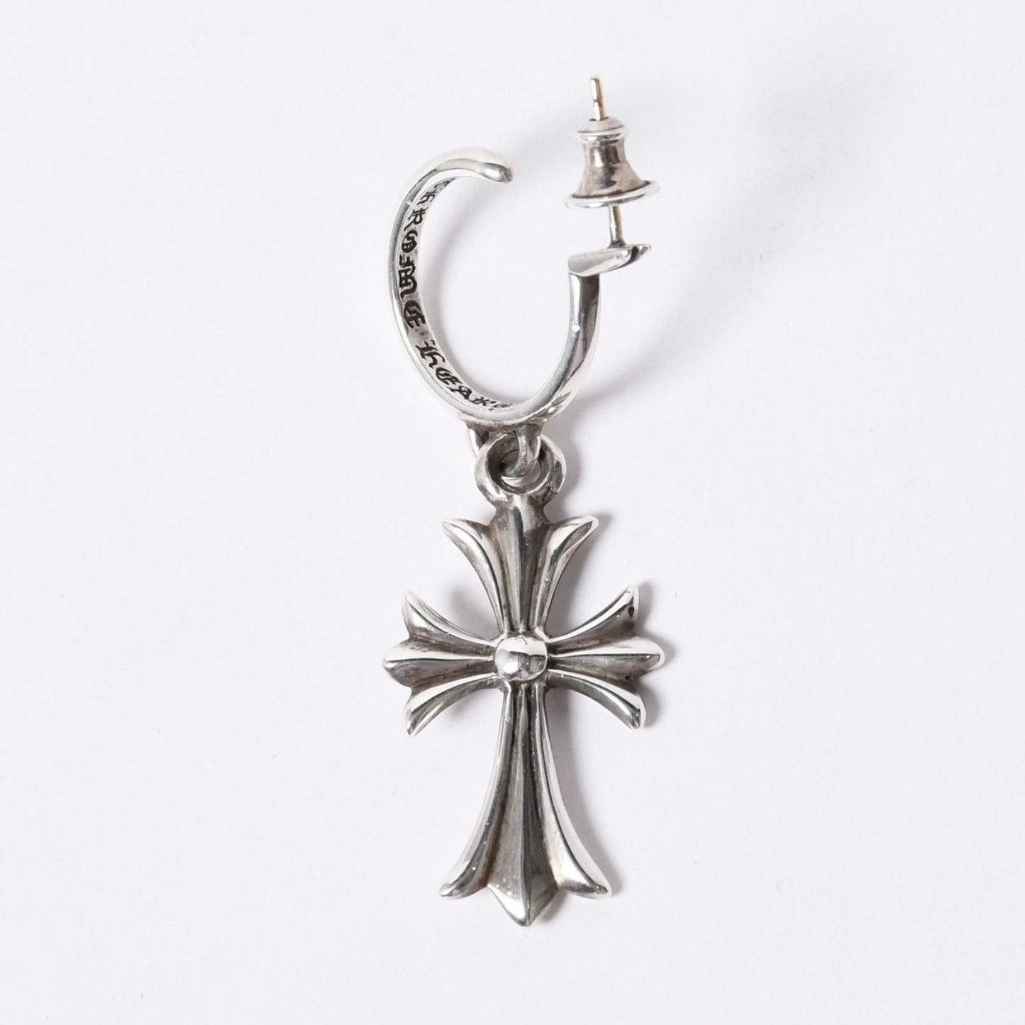Chrome Hearts 1 Ball Tiny CH Cross Charm Single Earrings 5.2 925 Sterling — view 2