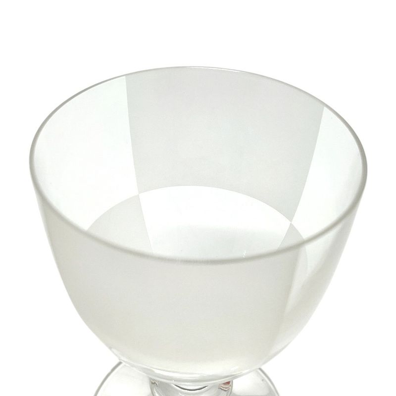 Hermes Wine Glass Checkerboard Tableware Cup Crystal Clear
