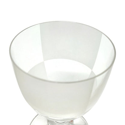 Hermes Wine Glass Checkerboard Tableware Cup Crystal Clear