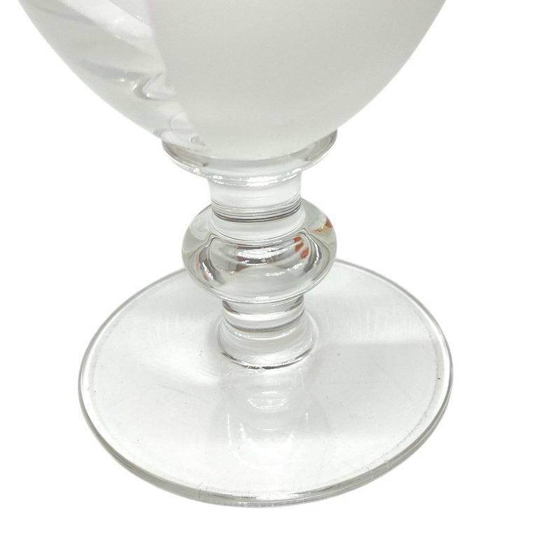 Hermes Wine Glass Checkerboard Tableware Cup Crystal Clear