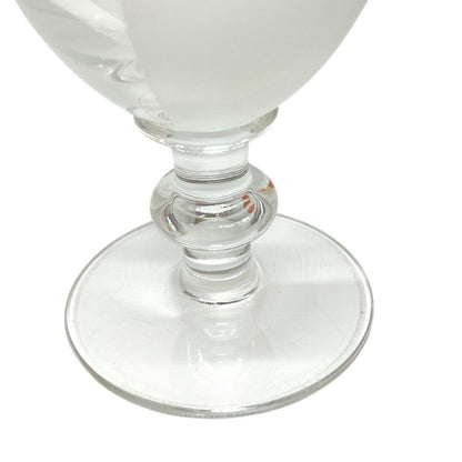 Hermes Wine Glass Checkerboard Tableware Cup Crystal Clear