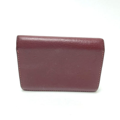 Hermes Card Case Series Leather Rouge Ash Silver
