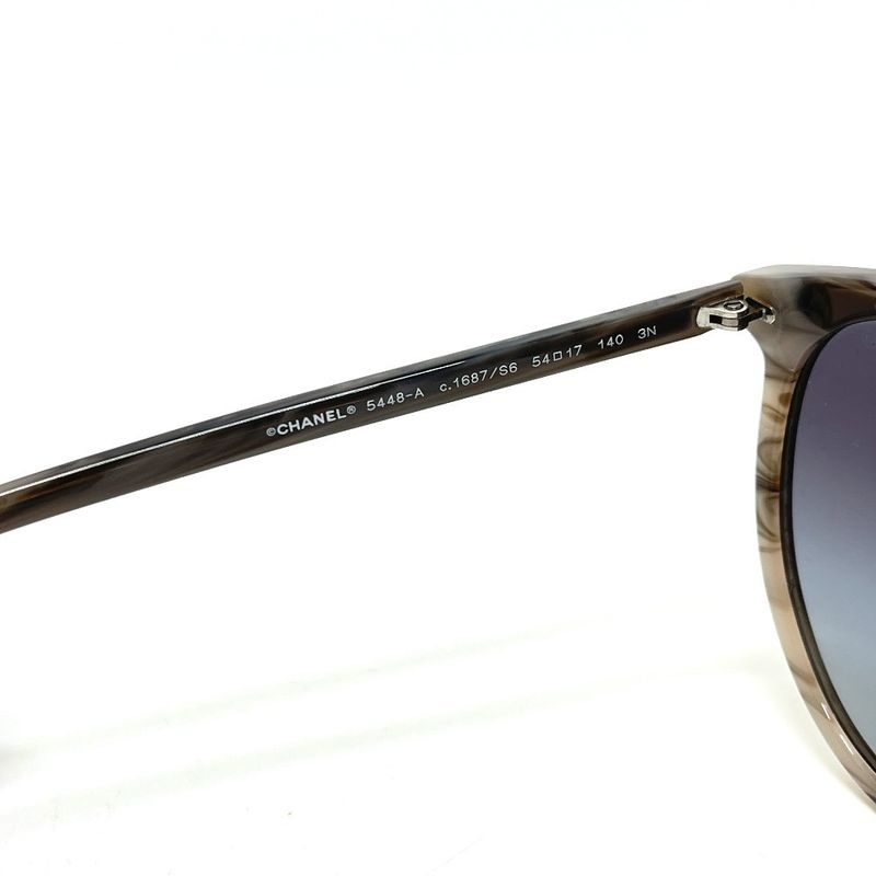 Chanel Sunglasses Gradient Plastic Gray Eyewear