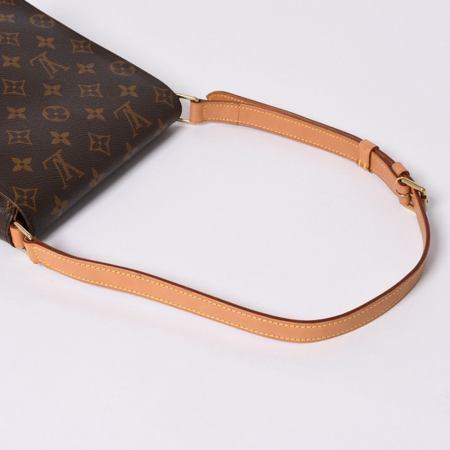 Louis Vuitton Monogram Musette Salsa Shoulder Bag Brown Vachetta Leather Gold — view 6