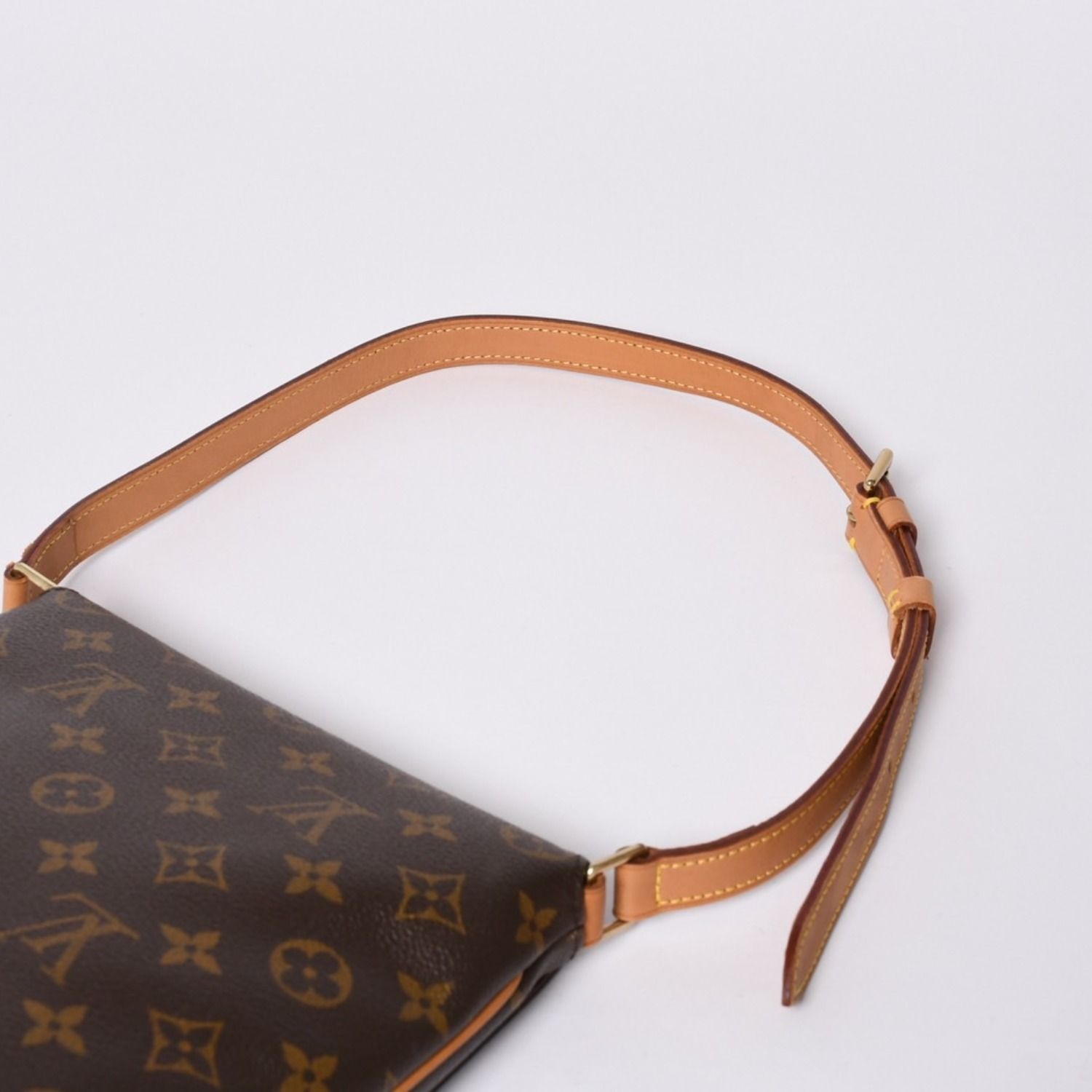 Louis Vuitton Monogram Musette Salsa Shoulder Bag Brown Vachetta Leather Gold — view 7