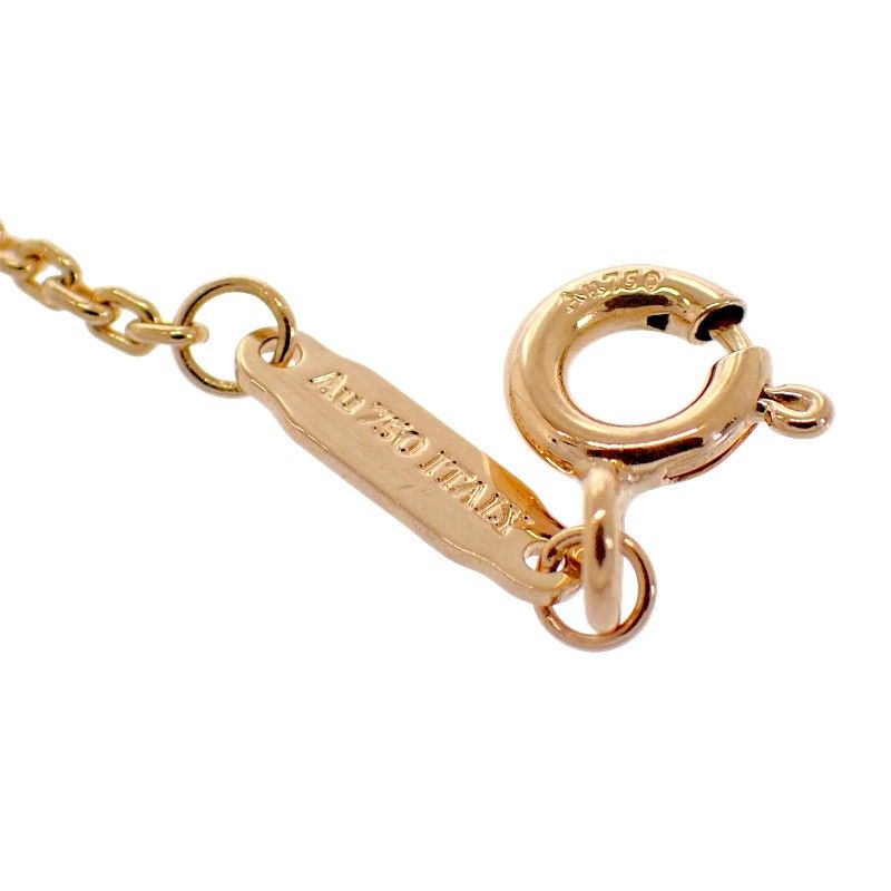Tiffany & Co T One Mini Circle Pendant Necklace 18k Rose Gold Pink Saffiano