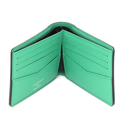 Louis Vuitton Portefeuille Calf Monogram Eclipse Bamboo Green Bifold Wallet