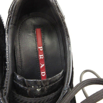 Prada Sports Sport Logo Velour Shoes Sneakers Black 35.5