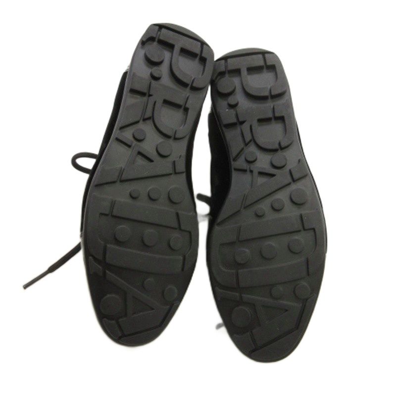 Prada Sports Sport Logo Velour Shoes Sneakers Black 35.5
