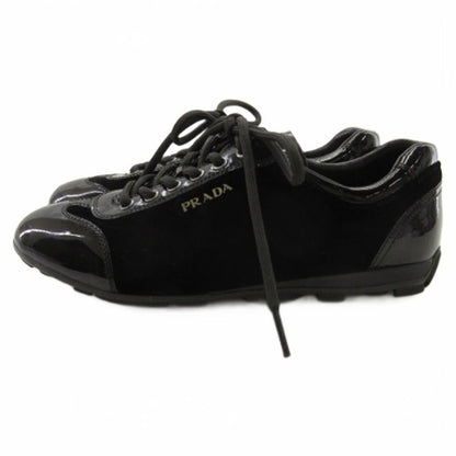 Prada Sports Sport Logo Velour Shoes Sneakers Black 35.5