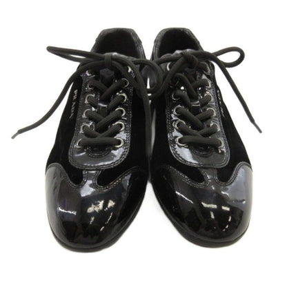 Prada Sports Sport Logo Velour Shoes Sneakers Black 35.5