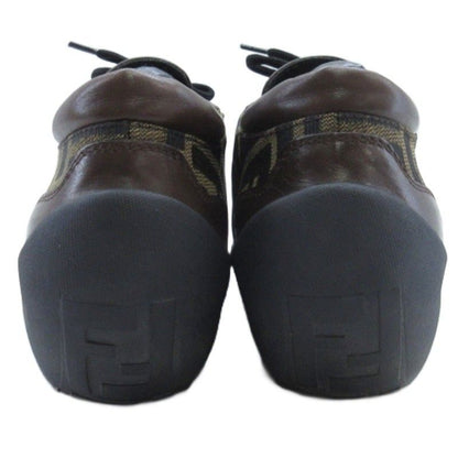 Fendi Zucca Pattern Sneakers Brown 36