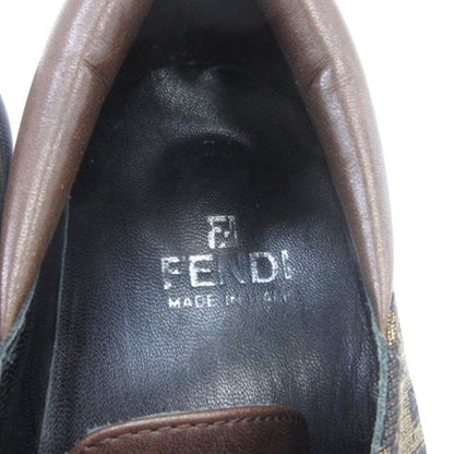Fendi Zucca Pattern Sneakers Brown 36