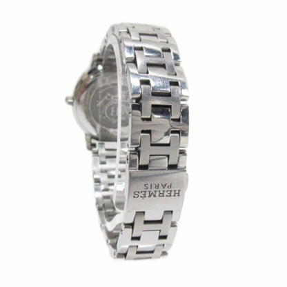 Hermes Clipper Watch Quartz White Dial