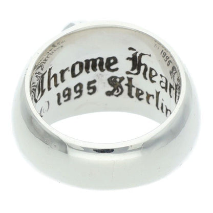 Chrome Hearts Heart in Band P Dmnd in Pave Diamond Silver Ring
