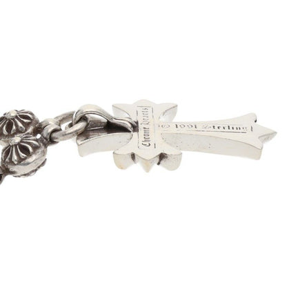 Chrome Hearts 1 Crsbl Chn Sml CH Crs Cross Ball Chain Small CH Silver Necklace