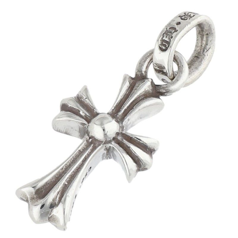 Chrome Hearts Crs Bbyfat Baby Fat Charm Silver Necklace Top