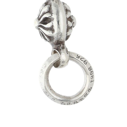 Chrome Hearts Tny CH Crs 1 Ball Tiny Ch Cross Charm Silver Necklace Top