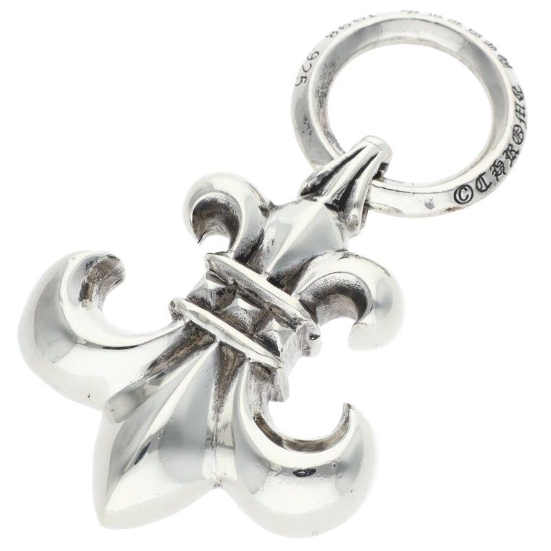 Chrome Hearts BS Fluer Charm BS Silver Necklace Top