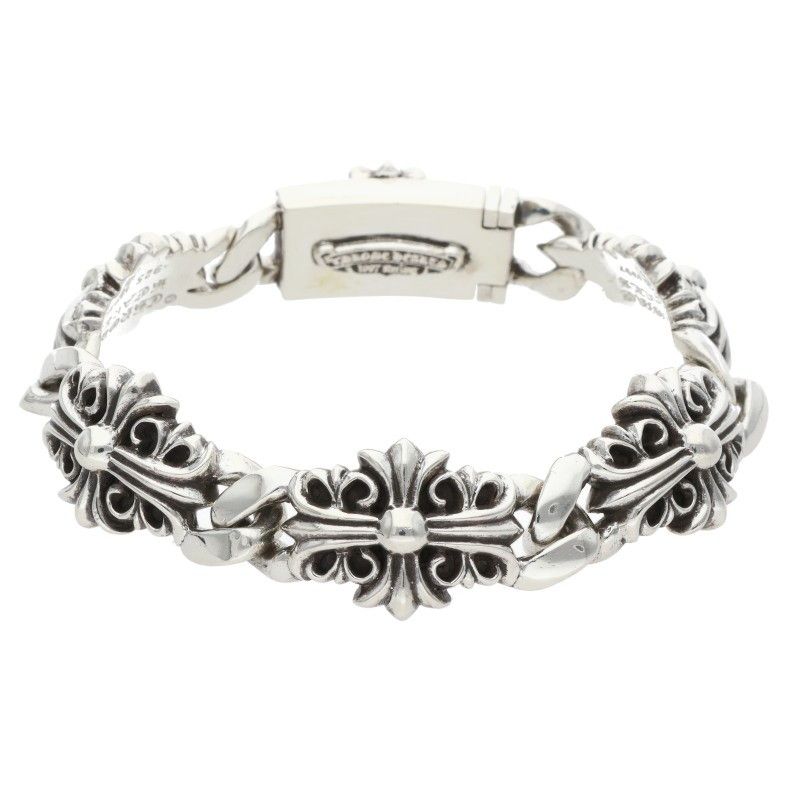 Chrome Hearts Keeper Link Silver Bracelet