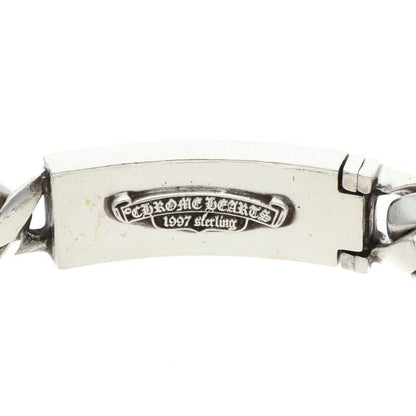 Chrome Hearts ID Floral Crs Cross ID Classic Silver Bracelet