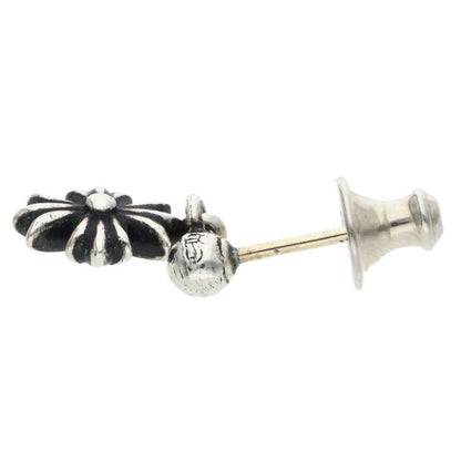 Chrome Hearts Tny CH Pls 1 Tiny Ech Plus Drop Silver Earrings