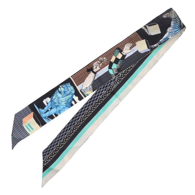 Hermes Grand Thetre Nuveau All Over Pattern Scarf