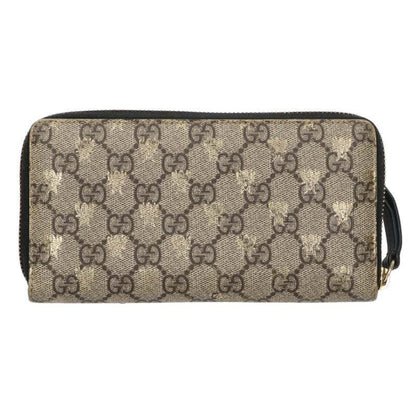 Gucci GG Split Mu Bee Round Fastener Wallet