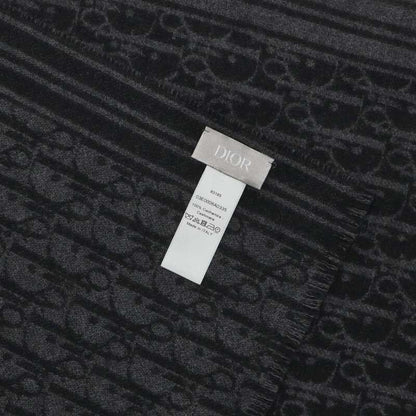 Dior Homme Oblique Dark Pattern Cashmere Scarf