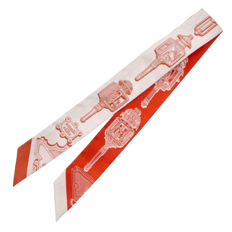 Hermes Twilly Merveilles Lantern Silk Scarf