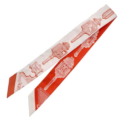 Hermes Twilly Merveilles Lantern Silk Scarf