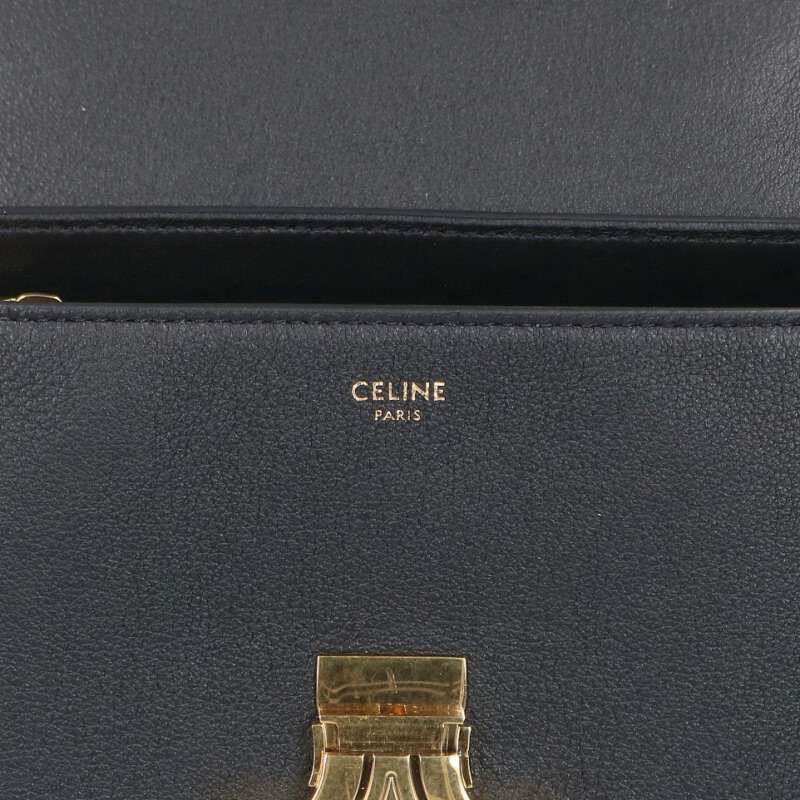 Celine Teen Nino Triomphe Double Grain Calfskin Shoulder Bag