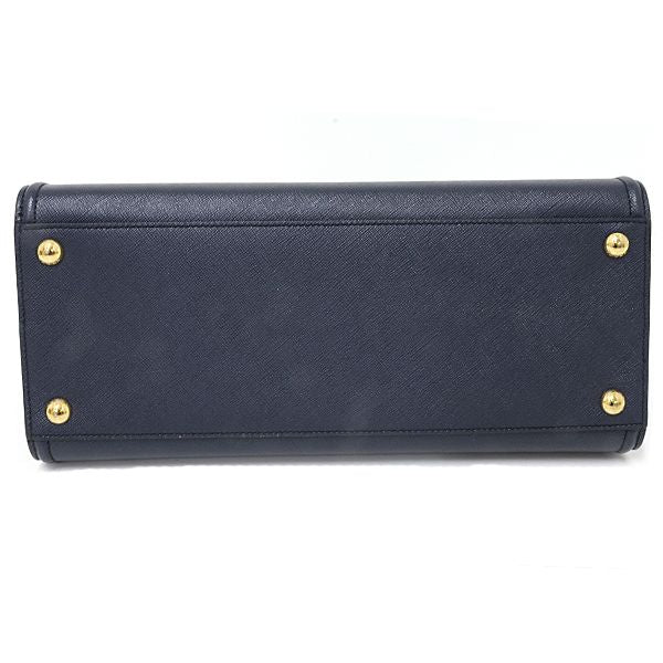 Prada Sapphia Leather Handbag Strap Navy Baltico